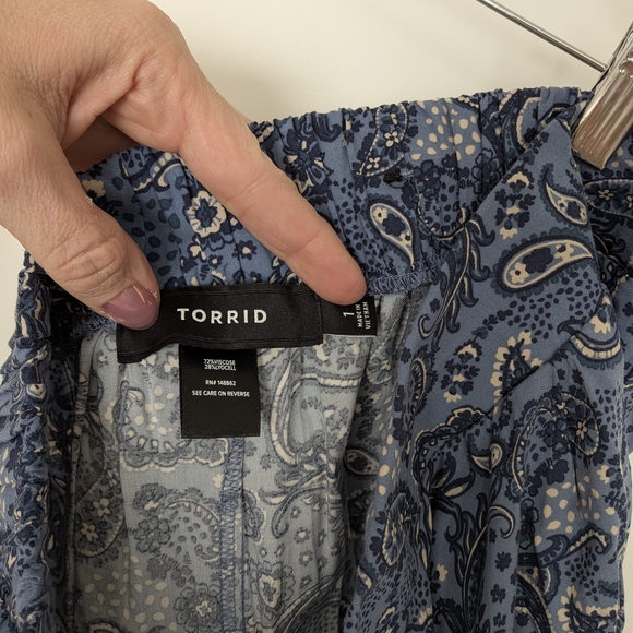 Blue Paisley Women's Jumpsuit - Picture 2 of 7